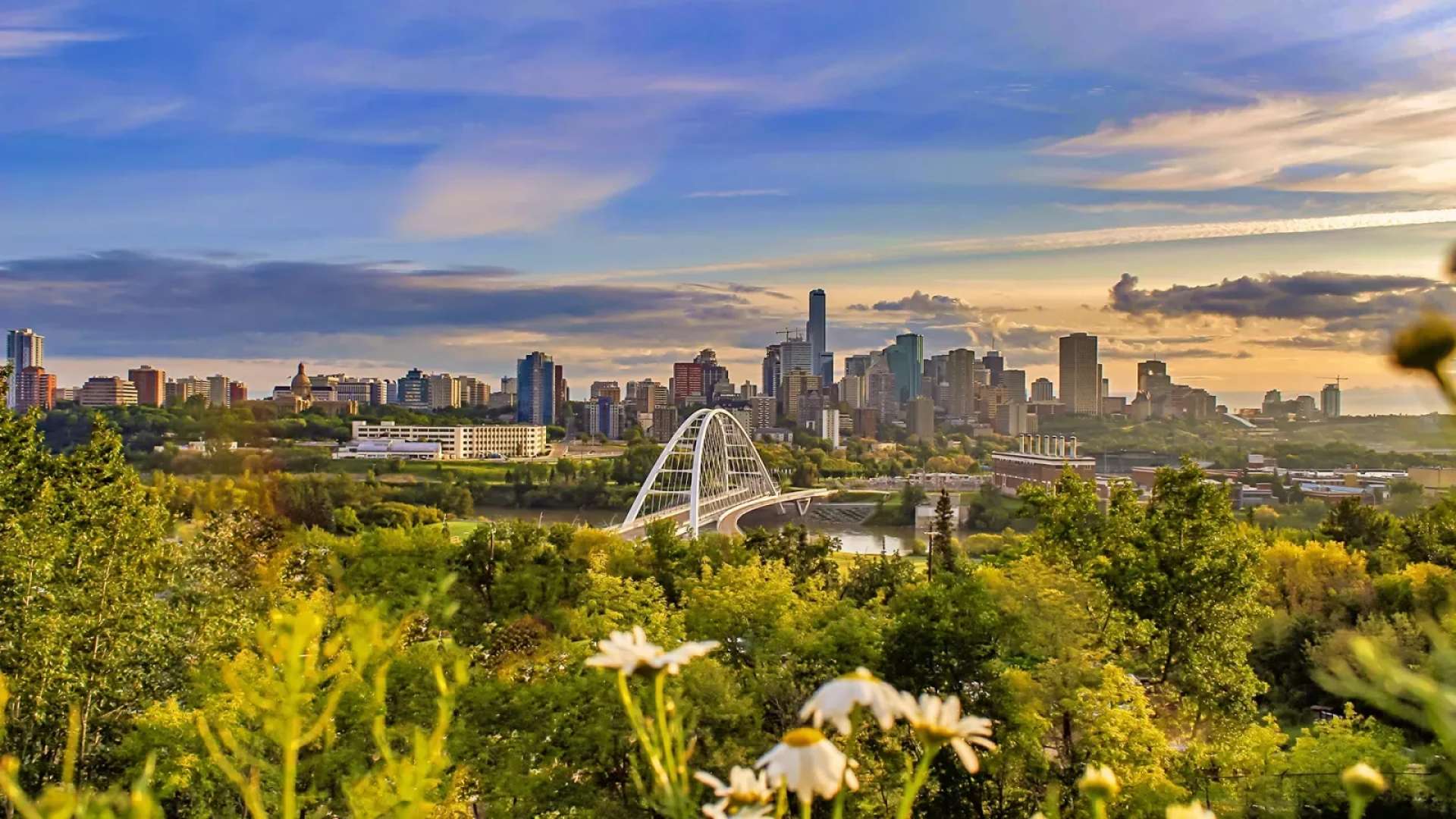 Summer edmonton skyline 1920x1080