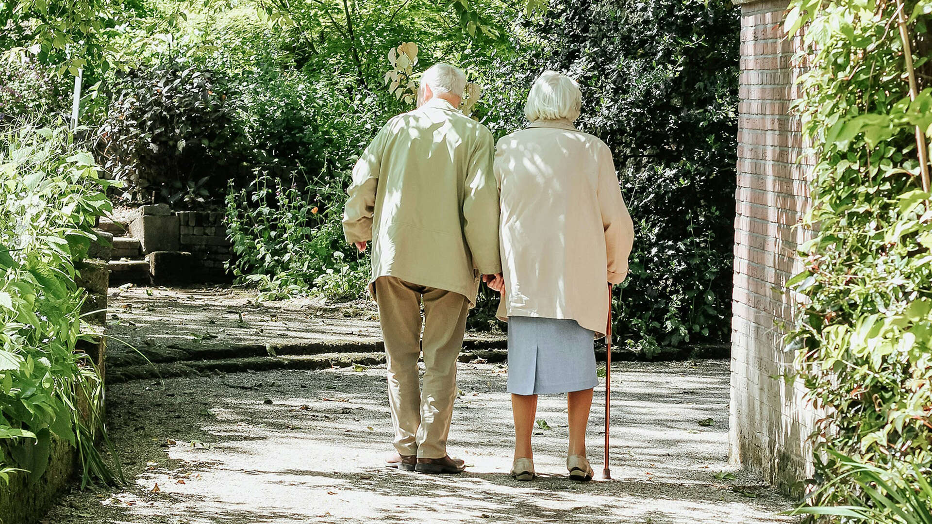 Seniors walking